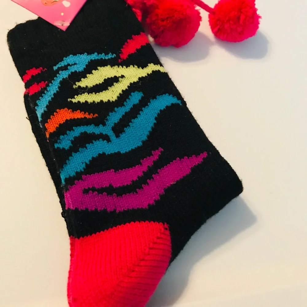 Joe Boxer girls Pom socks
